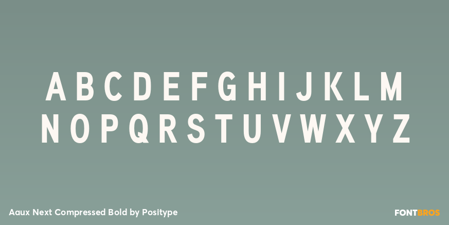 Aaux Next Compressed Bold Font Poster #1