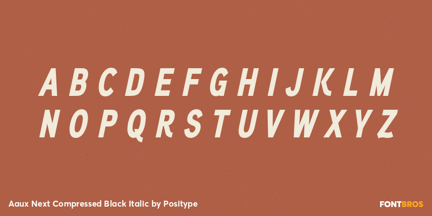 Aaux Next Compressed Black Italic Font Poster #2