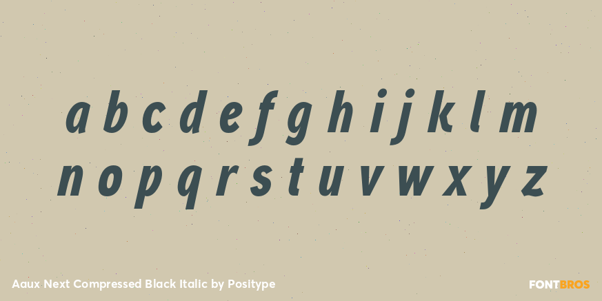 Aaux Next Compressed Black Italic Font Poster #3