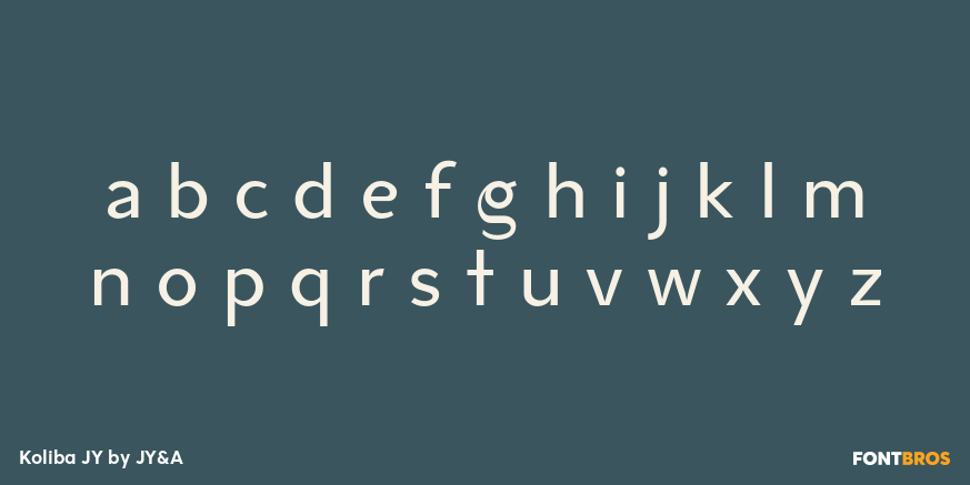 Koliba JY Font Poster #1