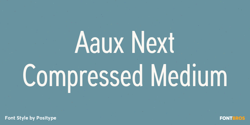 Aaux Next Compressed Medium Font Poster #1