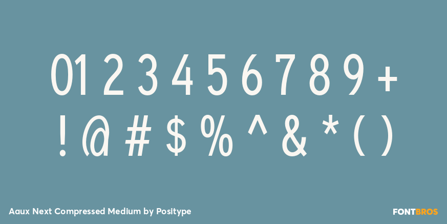 Aaux Next Compressed Medium Font Poster #1