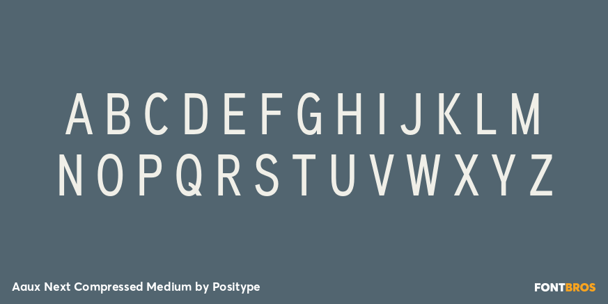 Aaux Next Compressed Medium Font Poster #1
