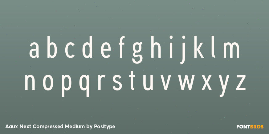 Aaux Next Compressed Medium Font Poster #1