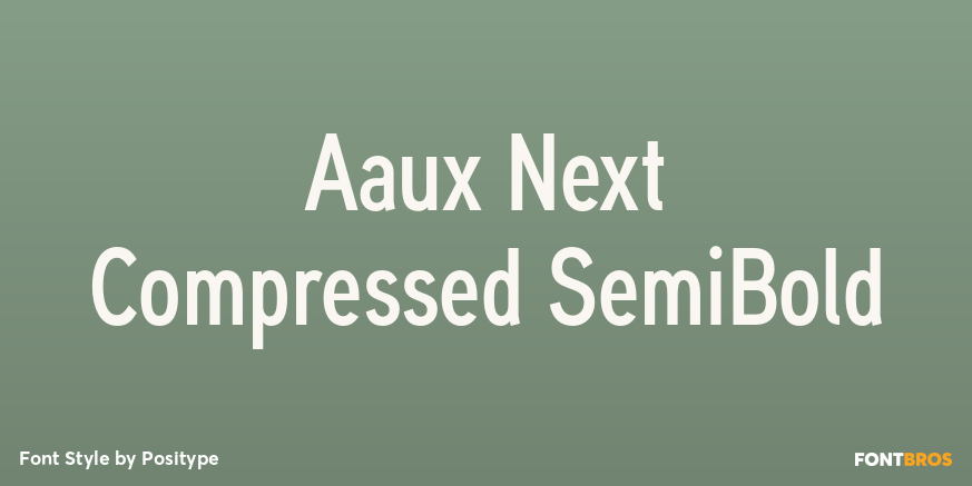 Aaux Next Compressed SemiBold Font Poster #1