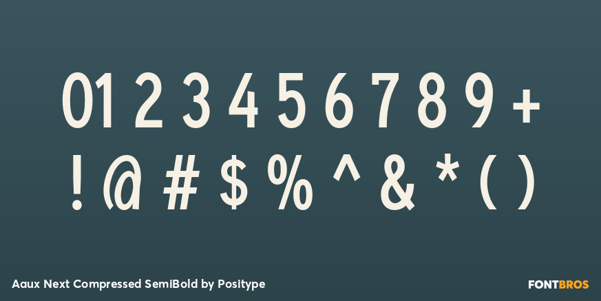 Aaux Next Compressed SemiBold Font Poster #1