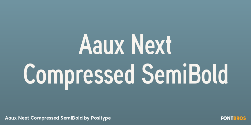 Aaux Next Compressed SemiBold Font Poster #1