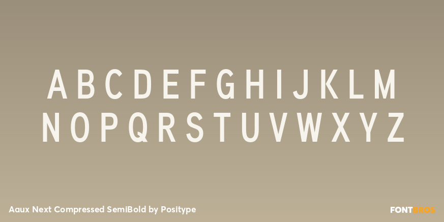 Aaux Next Compressed SemiBold Font Poster #1