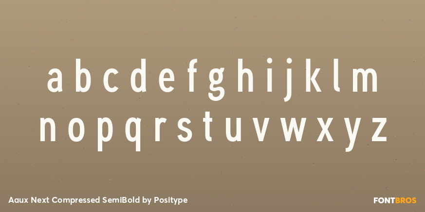 Aaux Next Compressed SemiBold Font Poster #1