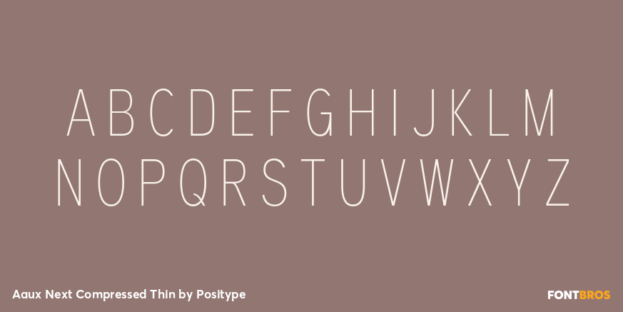 Aaux Next Compressed Thin Font Poster #2