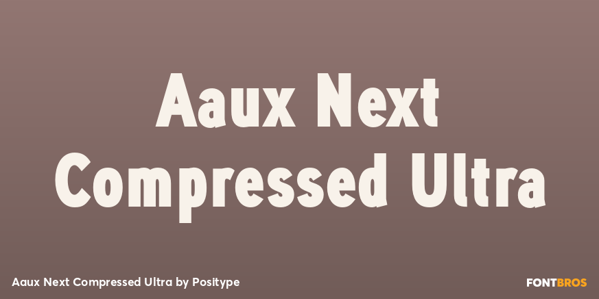 Aaux Next Compressed Ultra Font Poster #1