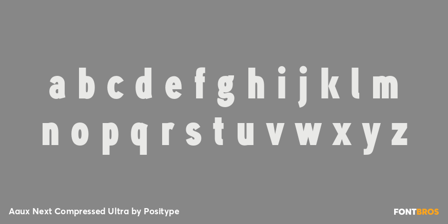 Aaux Next Compressed Ultra Font Poster #3