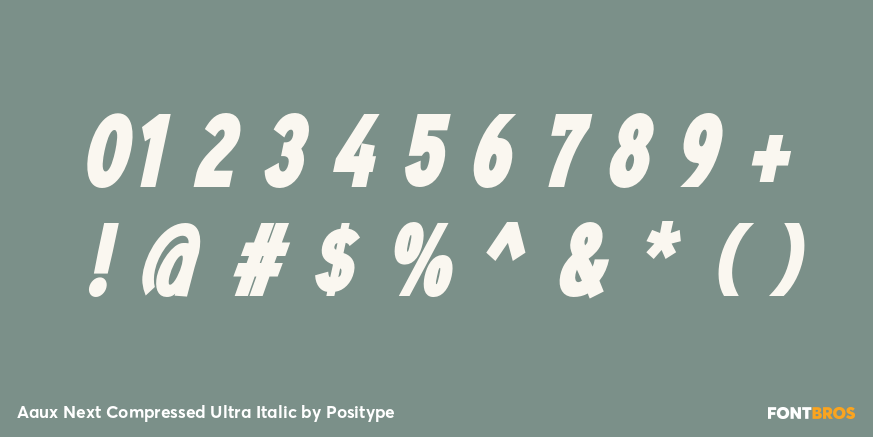 Aaux Next Compressed Ultra Italic Font Poster #1