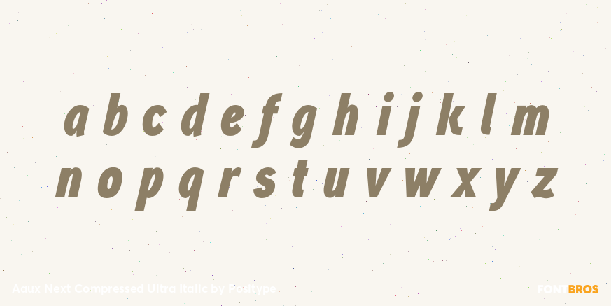 Aaux Next Compressed Ultra Italic Font Poster #3
