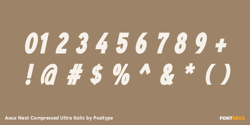 Aaux Next Compressed Ultra Italic Font Poster #4