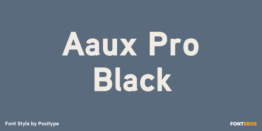 Aaux Pro Black Font Poster #1
