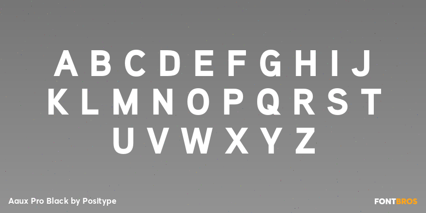 Aaux Pro Black Font Poster #2