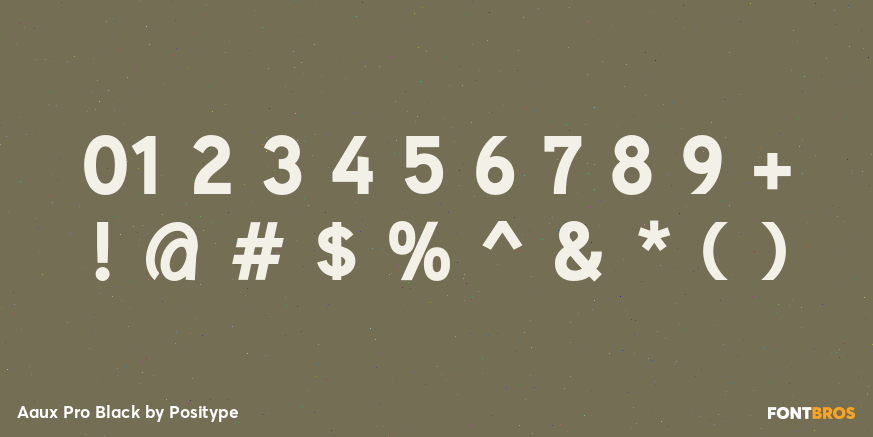 Aaux Pro Black Font Poster #4