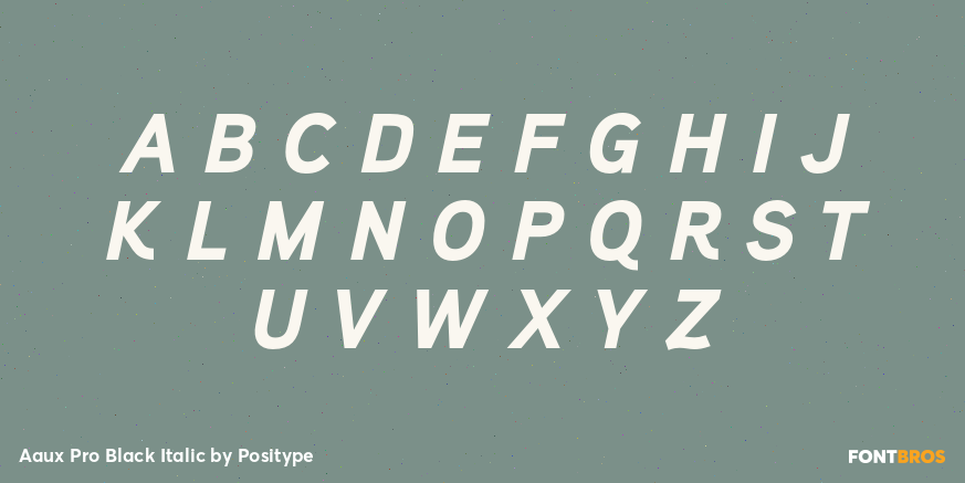 Aaux Pro Black Italic Font Poster #2