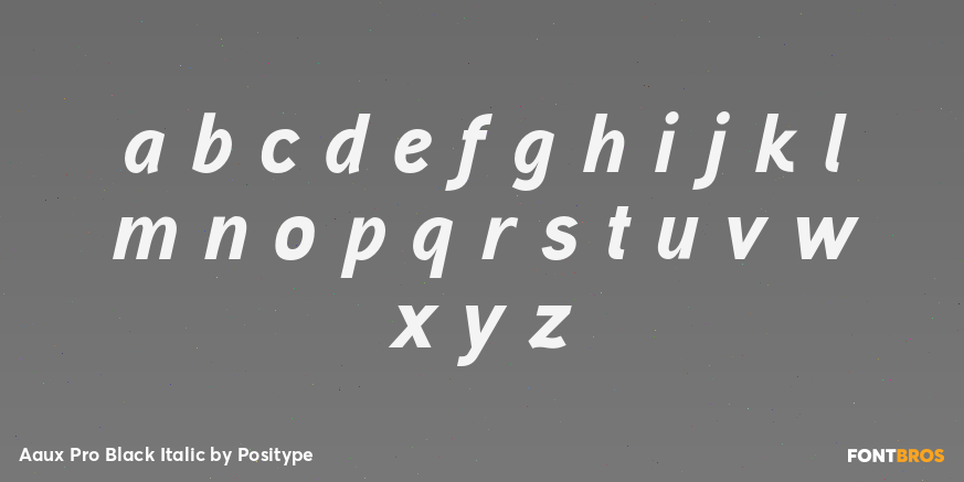 Aaux Pro Black Italic Font Poster #3