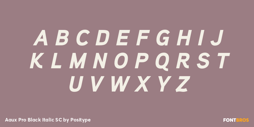 Aaux Pro Black Italic SC Font Poster #2