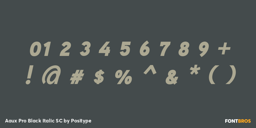 Aaux Pro Black Italic SC Font Poster #4