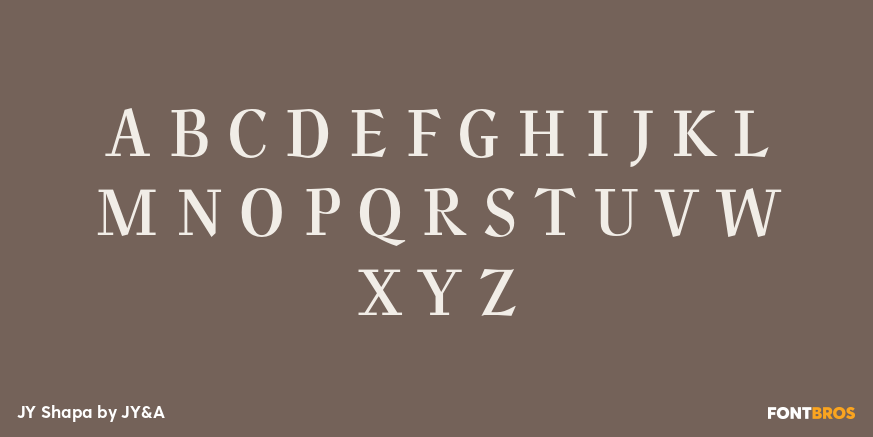 JY Shapa Font Poster #2