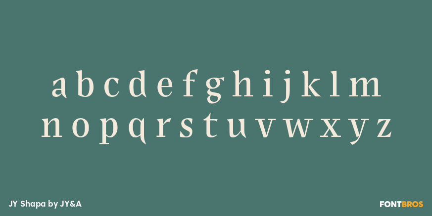 JY Shapa Font Poster #3