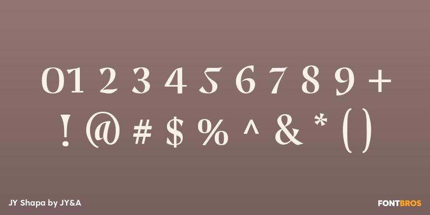 JY Shapa Font Poster #4