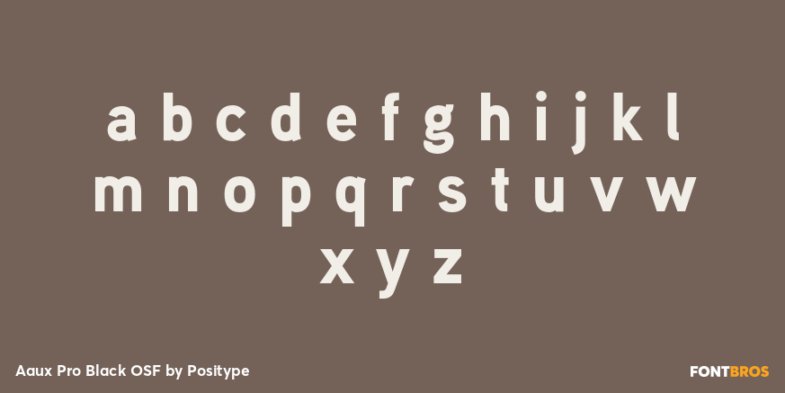 Aaux Pro Black OSF Font Poster #3