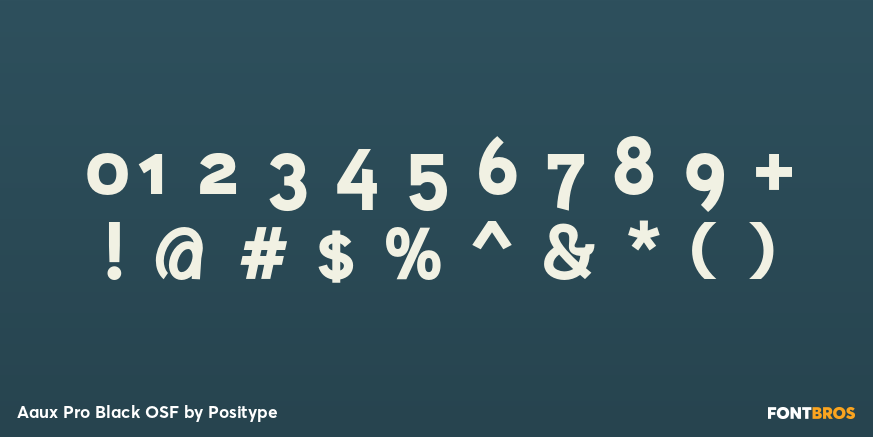 Aaux Pro Black OSF Font Poster #4