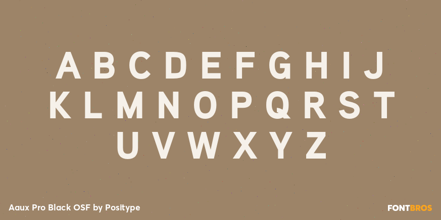 Aaux Pro Black OSF Font Poster #1