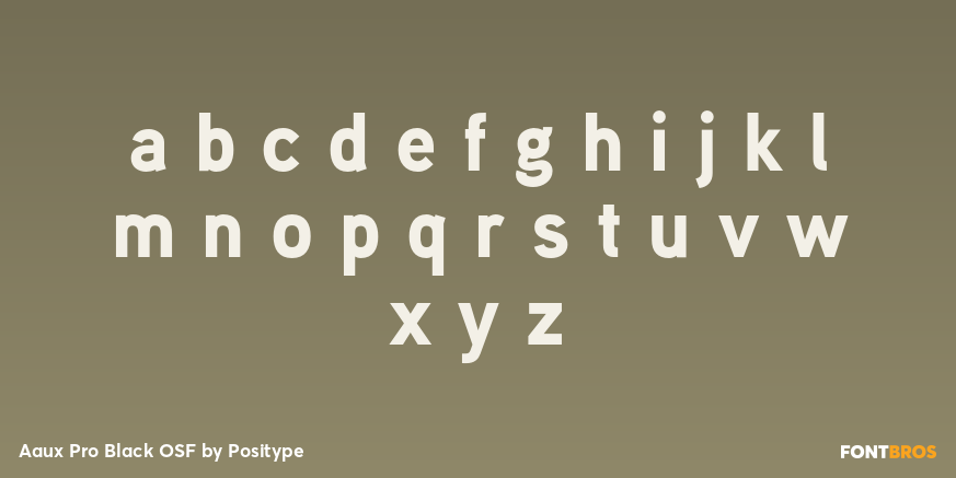 Aaux Pro Black OSF Font Poster #1