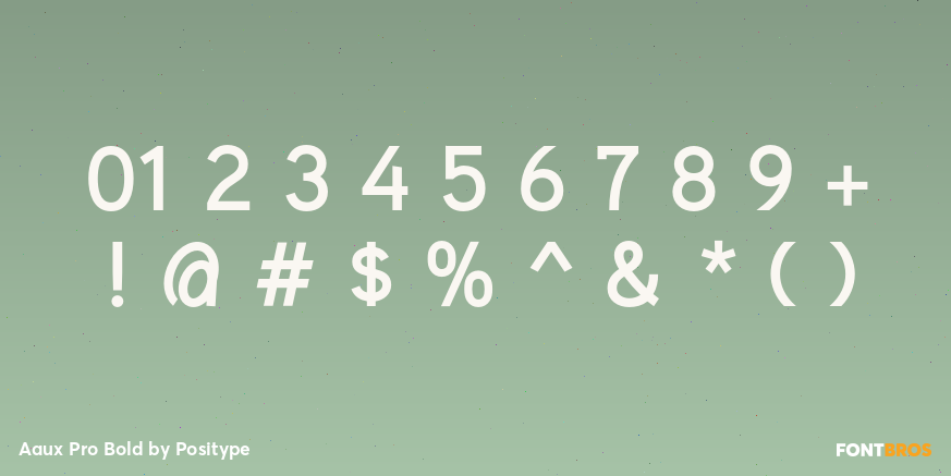 Aaux Pro Bold Font Poster #1