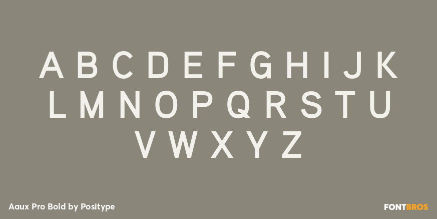 Aaux Pro Bold Font Poster #2