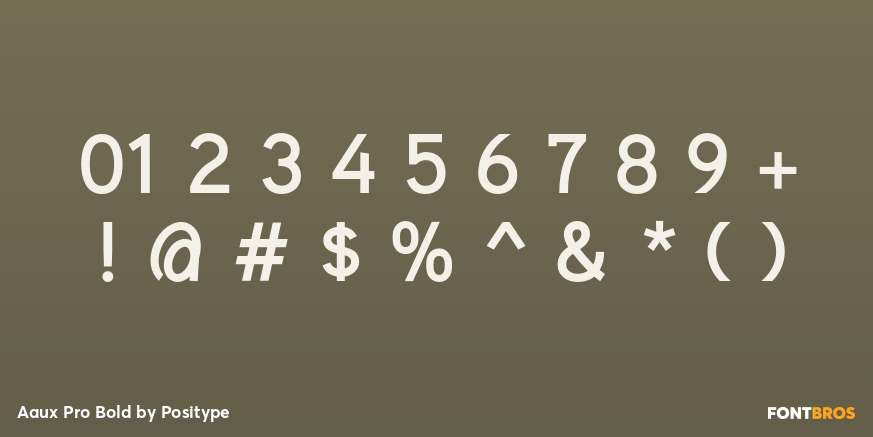 Aaux Pro Bold Font Poster #4