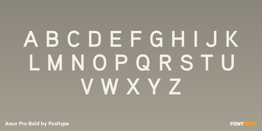 Aaux Pro Bold Font Poster #1