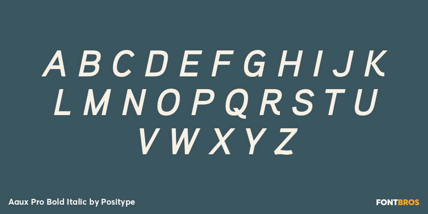 Aaux Pro Bold Italic Font Poster #2