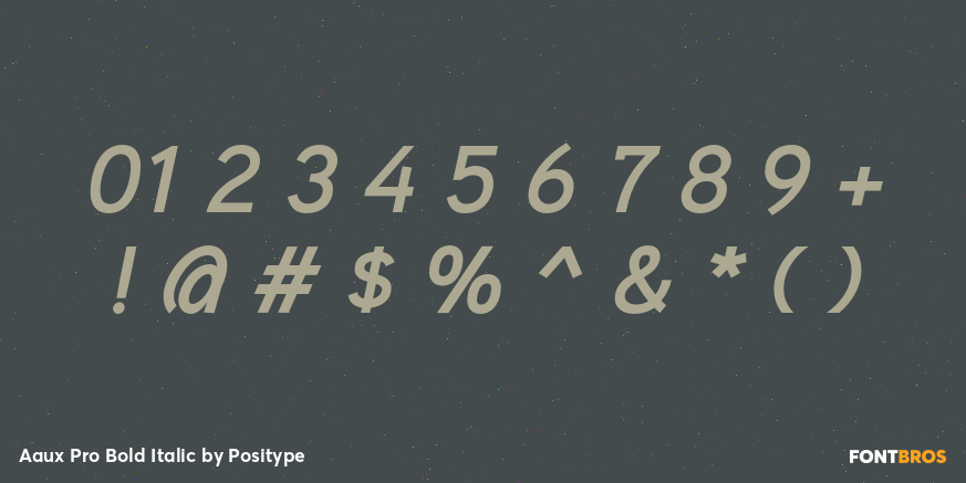 Aaux Pro Bold Italic Font Poster #4