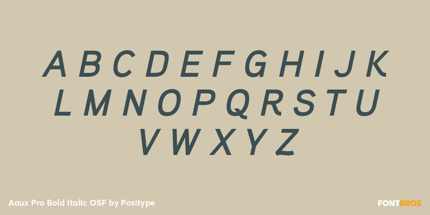 Aaux Pro Bold Italic OSF Font Poster #1