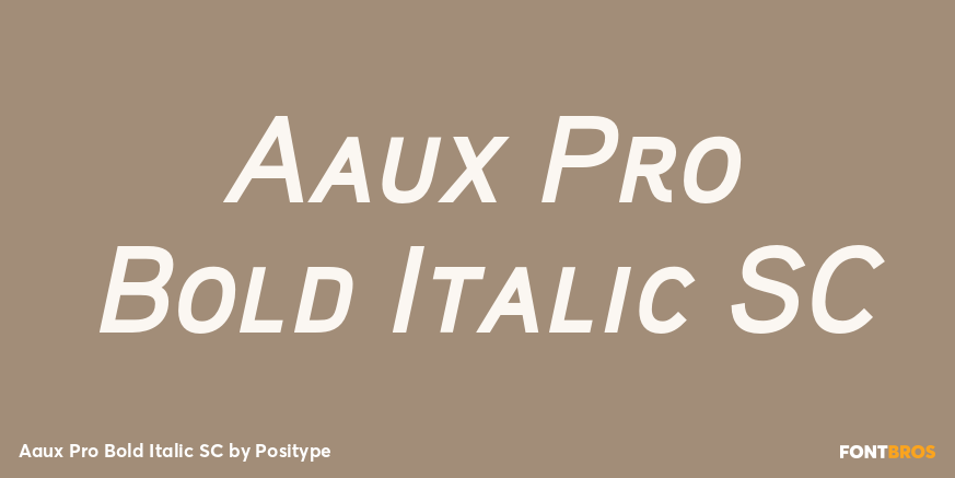 Aaux Pro Bold Italic SC Font Poster #1