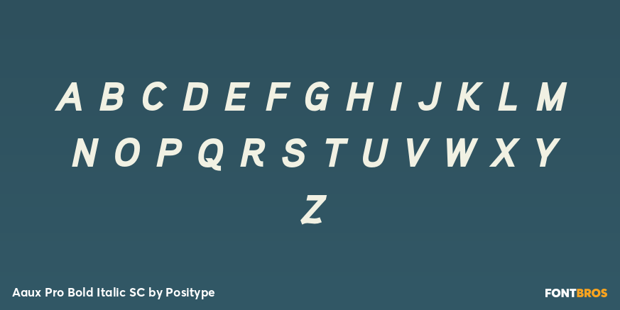 Aaux Pro Bold Italic SC Font Poster #3