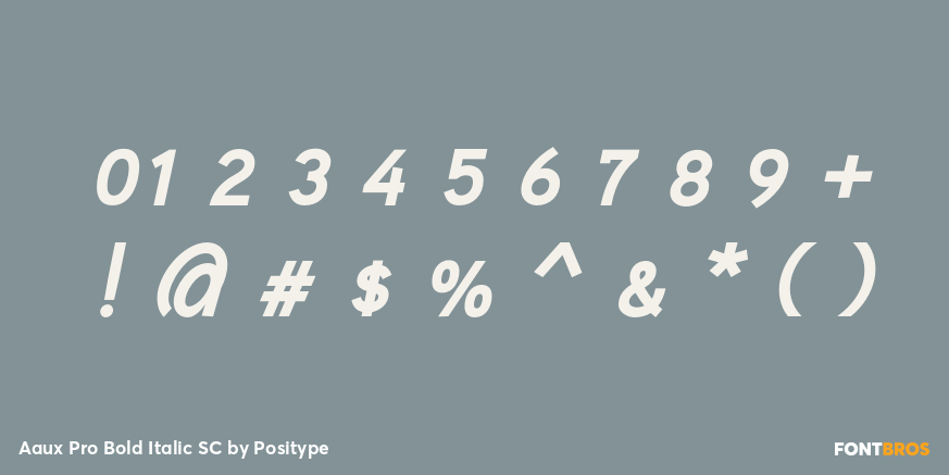 Aaux Pro Bold Italic SC Font Poster #4