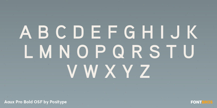 Aaux Pro Bold OSF Font Poster #2