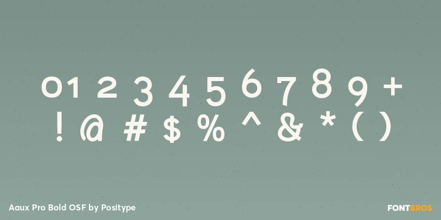 Aaux Pro Bold OSF Font Poster #4