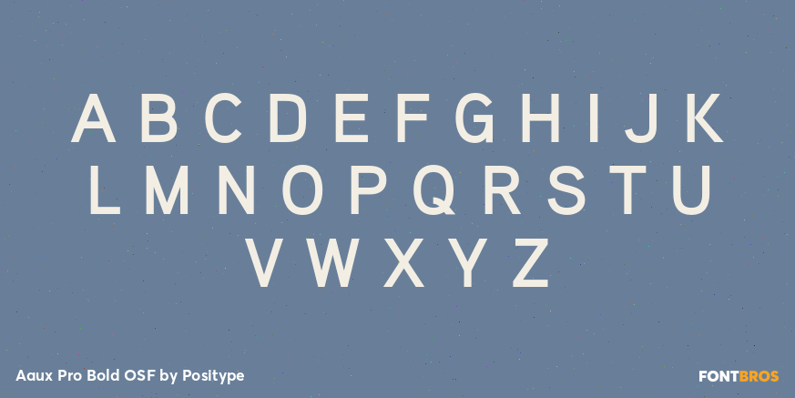 Aaux Pro Bold OSF Font Poster #2