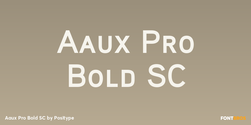 Aaux Pro Bold SC Font Poster #1
