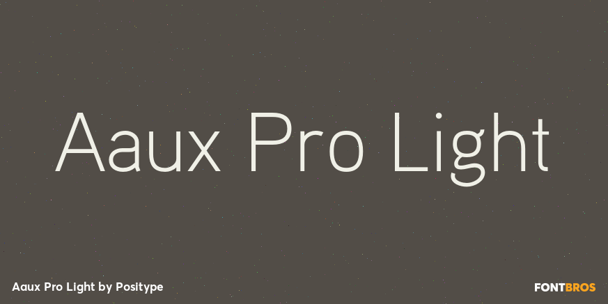 Aaux Pro Light Font Poster #1