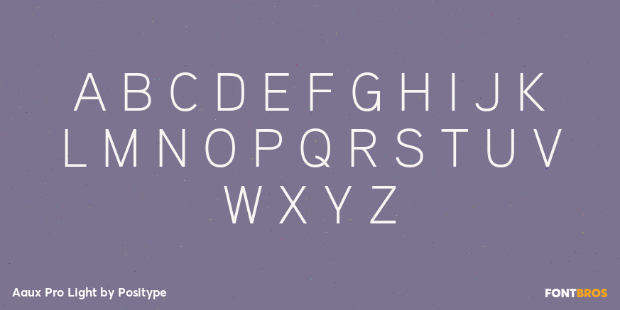 Aaux Pro Light Font Poster #2