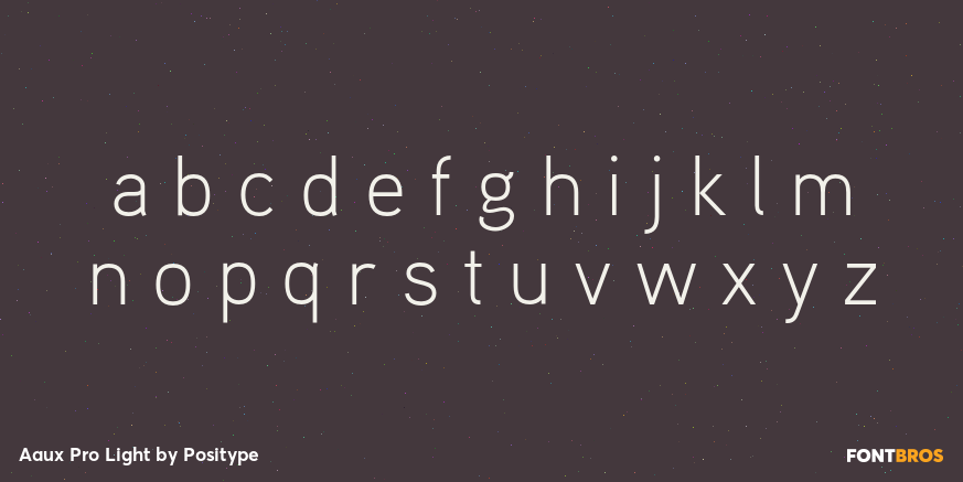 Aaux Pro Light Font Poster #3
